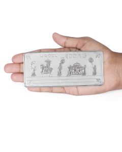 MK 999 SILVER HAPPY WEDDING NOTE