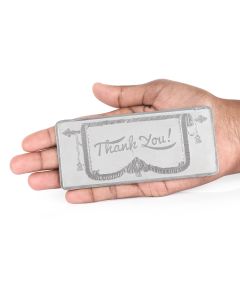 MK 999 SILVER THANK YOU NOTE