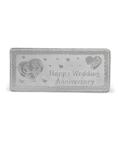 MK 999 SILVER HAPPY WEDDING ANNIVERSARY NOTE