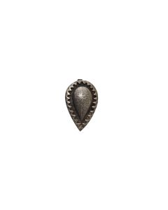 MK EMBOSSED DROP SHAPED CLIP-ON 925 SILVER NOSE PIN