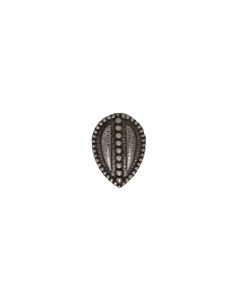 MK EMBOSSED LEAF SHAPED 925 SILVER NOSE PIN