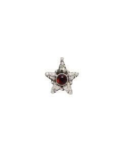 MK ROUND STAR FISH SHAPED STUDDED 925 SILVER NOSE PIN