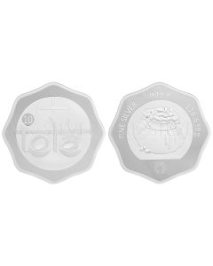 MMTC PAMP 999.9 SILVER 10 TOLA COIN 