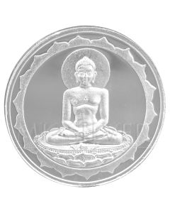 MK BHAGWAN MAHAVIR ROUND 999 SILVER COIN