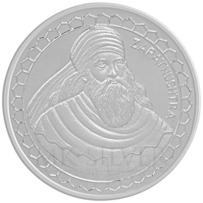 MK PARSI ZARATHUSHTRA 999 SILVER ROUND COIN